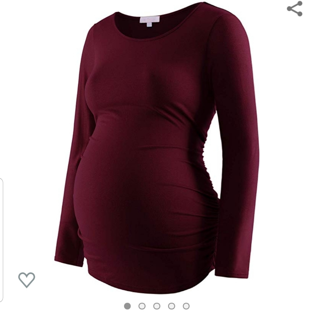 NWOT XXL Long Sleeve Maternity Shirt